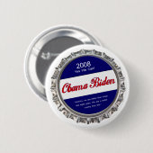 bottelaar obama biden ronde button 5,7 cm (Voorkant /achterkant)