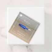 Bottelaar op het strand bedankjes labels (In situ)