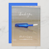 Bottelaar op het strand bedankkaart (Voorkant / Achterkant)