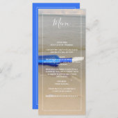 Bottelaar op het strand menu (Voorkant / Achterkant)