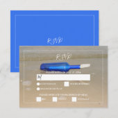 Bottelaar op het strand RSVP kaartje (Voorkant / Achterkant)