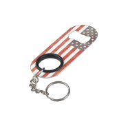 Bottelopener/sleutelketen VS vlag Mini Flessenopener (Achterkant Gekanteld)