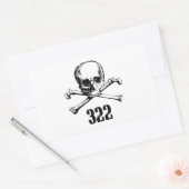 Botten 322 rechthoekige sticker (Envelop)