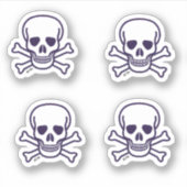 Botten 4 kleine contourstickers sticker (Voorkant)