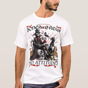 Botten, brouwsels en slechte attitudes Skeleton Co T-shirt