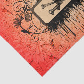 Botten en florale elementen tissuepapier (Detail)