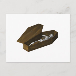 Botten in een Coffin: Halloween: Briefkaart