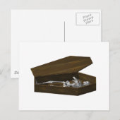 Botten in een Coffin: Halloween: Briefkaart (Voorkant / Achterkant)