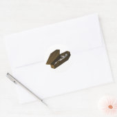 Botten in een koffie: Halloween: Ronde Sticker (Envelop)