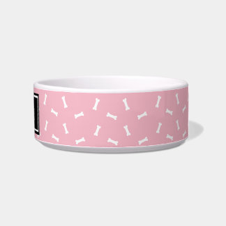 Botten met een zwarte en roze hond Aangepaste hond Voerbakje
