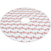 Botten met kerstsnoepsuikerriet kerstboom rok (Gekanteld)