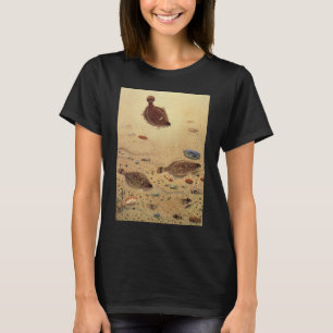 Botten of Platvissen, Vintage Mariene Oceaanleven T-shirt