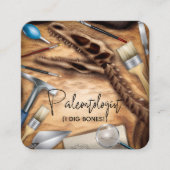 botten paleontoloog visitekaartje (Voorkant)