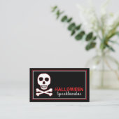 Botten, Rode halloween Party Ticket Invite Informatiekaartje (Staand voorkant)