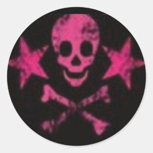 Botten roze sticker