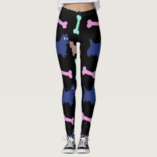 Botten Schotse Terrier kiezen B Kleur-Leggings Leggings