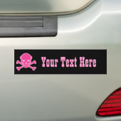 Botten stip Roze Bumpersticker (Op auto)