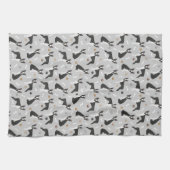 Botten van Boston Terrier en Paws Kitchen Towel Theedoek (Horizontaal)