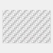 Botten van de schedel en de wervelkolom op roze pa inpakpapier vel (Voorkant 2)