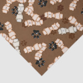 Botten-weefselrestanten van rauwdog tissuepapier (Detail)