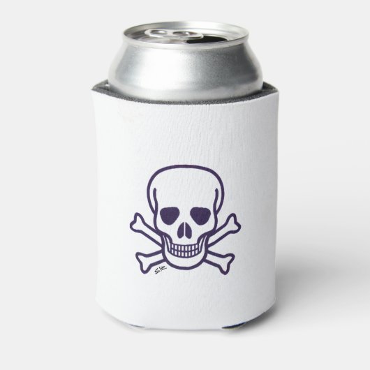 Botten witte koelbox 2-zijdig blikjeskoeler (Blikje Achterkant)
