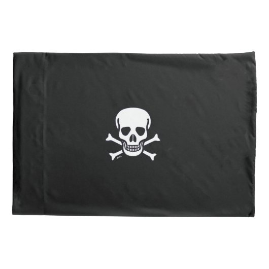 Botten Zwarte kussen Kussensloop (Achterkant)