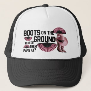 bottes au sol casquette