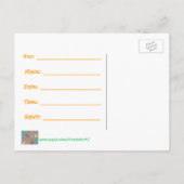 Bottes colorées Bébé Douche Invitations pour lui (Dos)