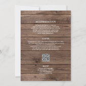 Bottes de cowboy boho Invitation de mariage wester (Dos)