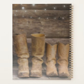 Bottes de cowboy de l'Ouest Grotte rustique (Dos)