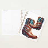 Bottes de cowboy Drapeau Américain Bling (Devant avec enveloppe)