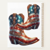 Bottes de cowboy Drapeau Américain Bling (Dos)