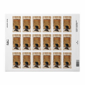 bottes de cowboy étiquette de adresse à thème occi (Feuille entière)