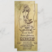 bottes de cowboy occidentales invitations de maria (Devant / Derrière)