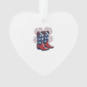 Bottes de cowboy patriotiques conception de chemis