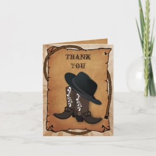 bottes de cowboy thème western Merci