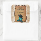 bottes de cowboy western thème autocollants person (Sac)