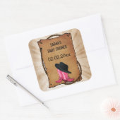 bottes de cowboy western thème autocollants person (Enveloppe)