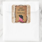 bottes de cowboy western thème autocollants person (Sac)