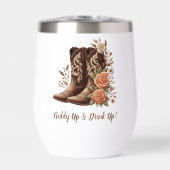 Bottes de cowgirl western avec fleurs (Avant)