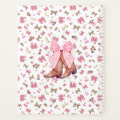 Bottes de vaches de fille mignonne rose Aquarelle (Dos)