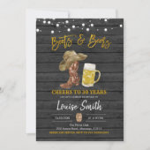 Bottes et bières Adultes Invitation d'anniversaire (Devant)