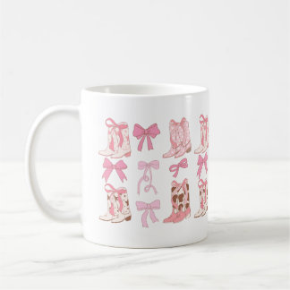 Bottes et vaches de fille Coquette Mug Esthétique