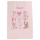 Bottes et vaches Western Cadeau personnalisé sac (Dos)