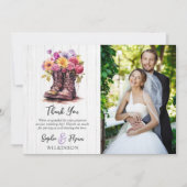 Bottes Florales de ferme Russe Mariage Carte de re (Devant)