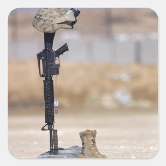 Bottes, fusils, étiquettes de chien et casque de p (Devant)