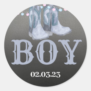 Bottes ou arcs autocollant rond pour Genre Reveal.