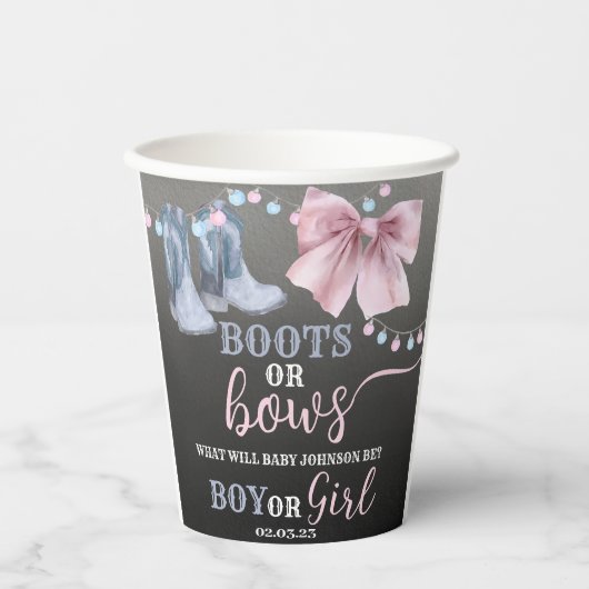Bottes ou arcs Tasse en papier. Gobelets en papier (Recto)