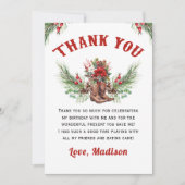 Bottes rustiques Cowboy Carte de remerciements de  (Devant)