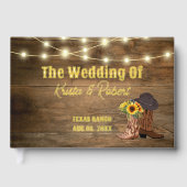 Bottes rustiques Cowboy tournesol Western Mariage (Recto)